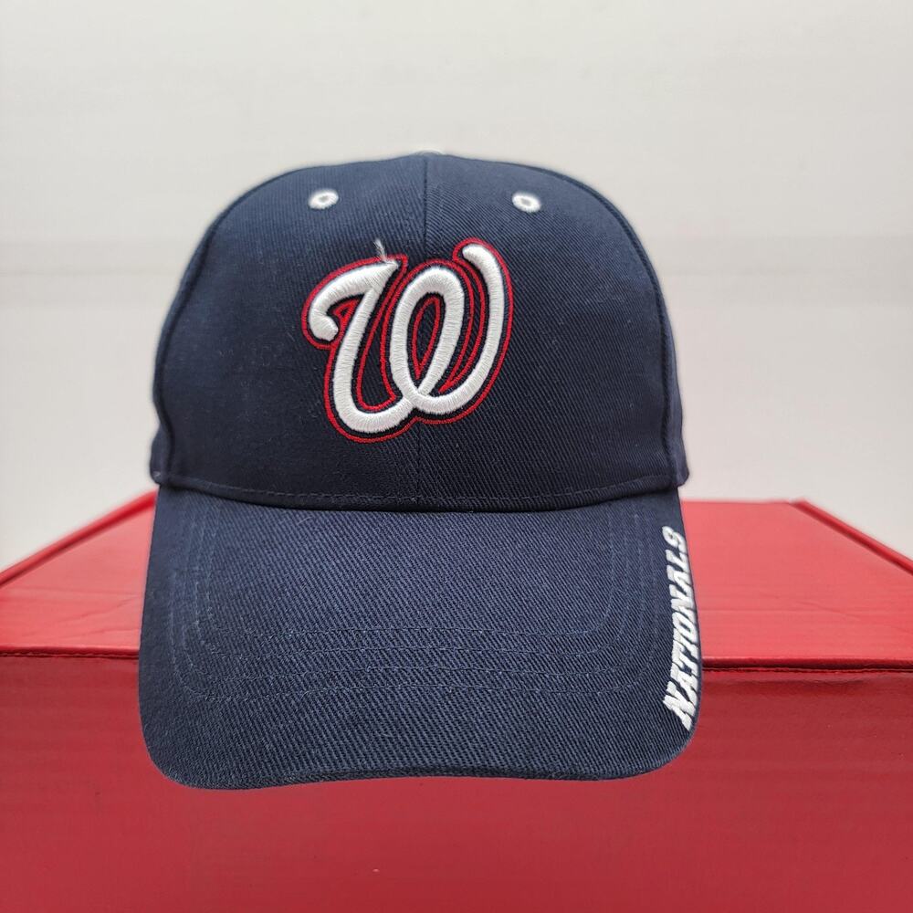 Washington Nationals Hat Cap Strap Back Navy Blue MLB Baseball Mens One Size